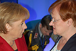 Saksan liittokansleri Angela Merkel ja tasavallan presidentti Tarja Halonen. Kuva: Kari Mokko